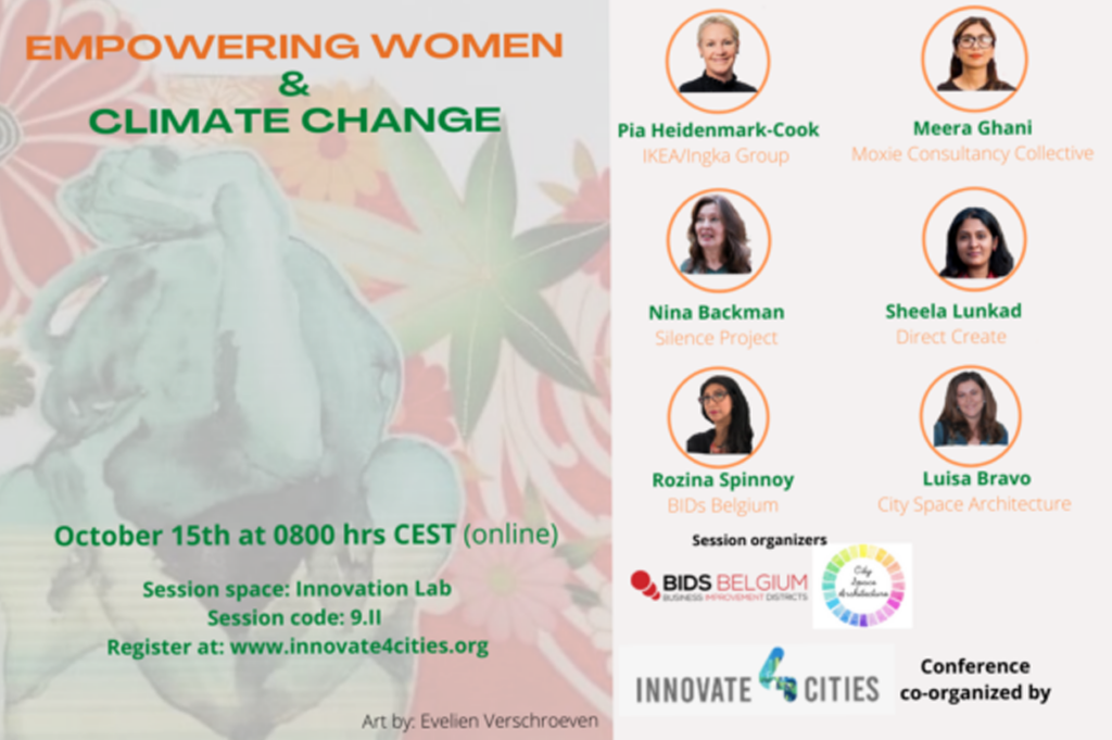 Empowering Women, Public Space & Climate Change –<br>Innovate4Cities -2021
